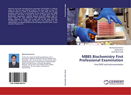 MBBS Biochemistry First Professional Examination: Viva OSPE and Instrumentation - Click to Buy