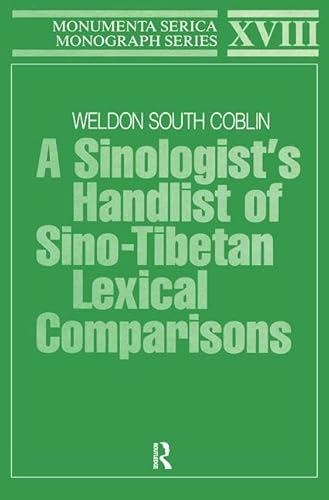 A Sinologist's Handlist: Of Sino-Tibetan Lexical Comparisons (Monumenta Serica Monograph Series) - Click to Buy
