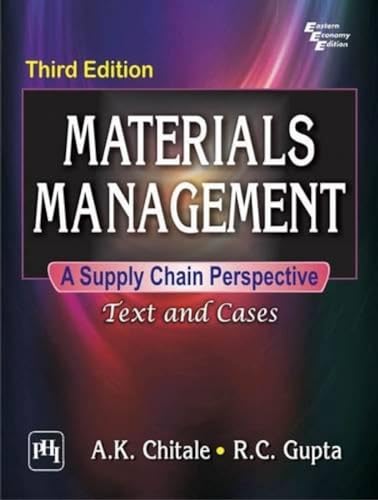 Materials Management a Supply Chain Perspective: Text and Cases - Click to Buy