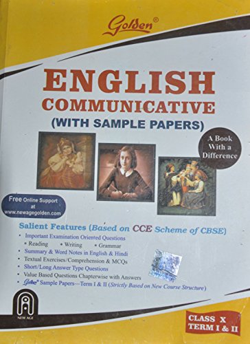 Golden English Communicative with Sample Papers Class - 10, Term 1 and 2 - Click to Buy