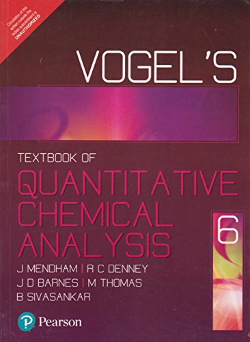 Vogel's Textbook of Quantitative Chemical Analysis, 6/e