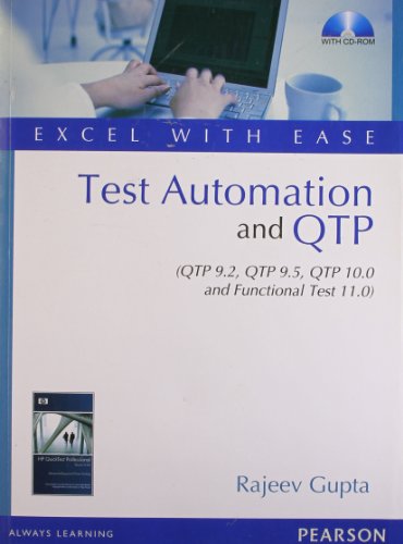 Test Automation and QTP (QTP 9.2, QTP 9.5, QTP 10.0 and Functional Test 11.0) – Excel with Ease - Click to Buy
