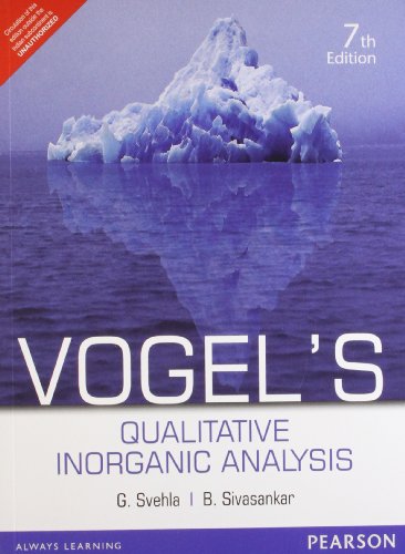 VOGEL'S QUALITATIVE INORGANIC PB - Click to Buy