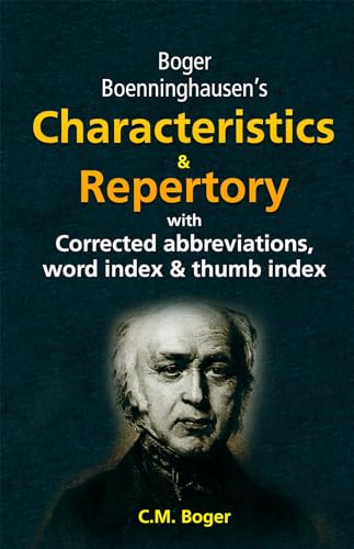 Boger Boenninghausen's Characteristics & Repertory With Corrected Abbreviations,Word Index & Thumb Index