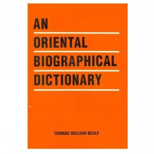 An Oriental Biographical Dictionary - Click to Buy