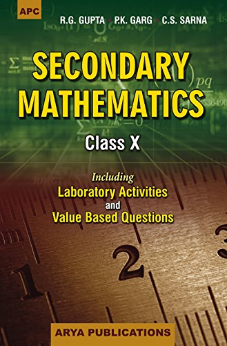 Secondary Mathematics Class- X - Click to Buy