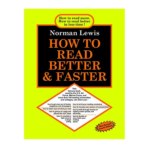 How to Read Better & Faster - Click to Buy