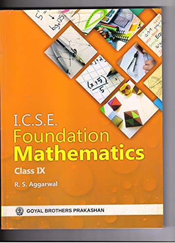 ICSE Foundation Mathematics Part 1 for Class IX - Click to Buy