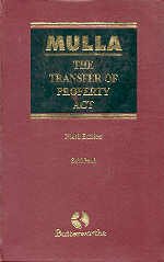 The Transfer of Property Act, 1882 - Click to Buy