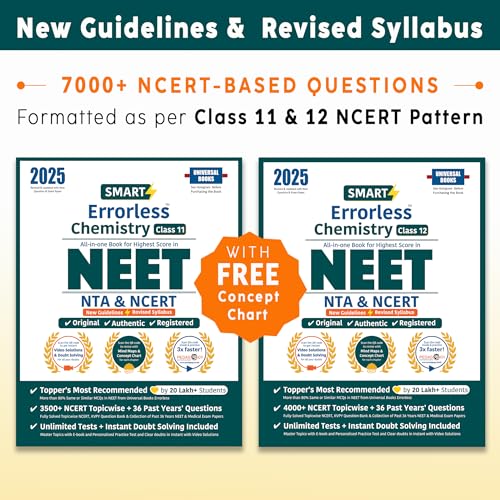 Chemistry - Errorless 100% Solved Objective Practice Book set Vol.1 & 2