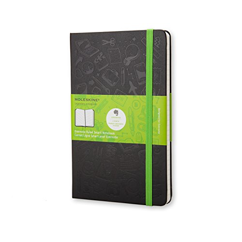 Evernote Smart Notebook Ruled Large: Moleskine Code LEEVQP060 - Click to Buy