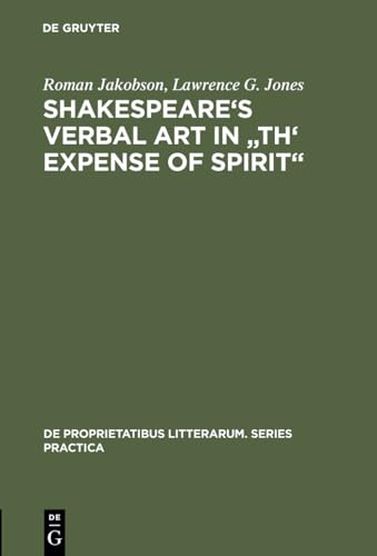 Shakespeare's Verbal Art in the Experience of Spirit - Click to Buy