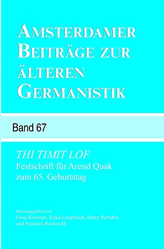 Thi Timit Lof: Festschrift Für Arend Quak Zum 65. Geburtstag - Click to Buy