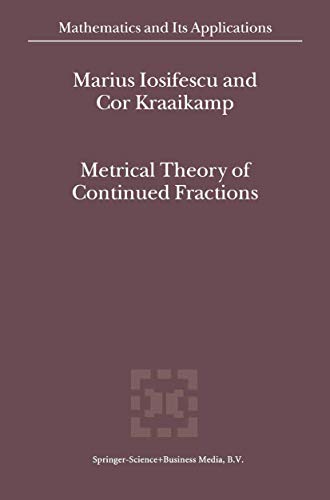 Metrical Theory of Continued Fractions (Volume 547) - Click to Buy