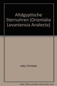 Altagyptische Sternuhren - Click to Buy