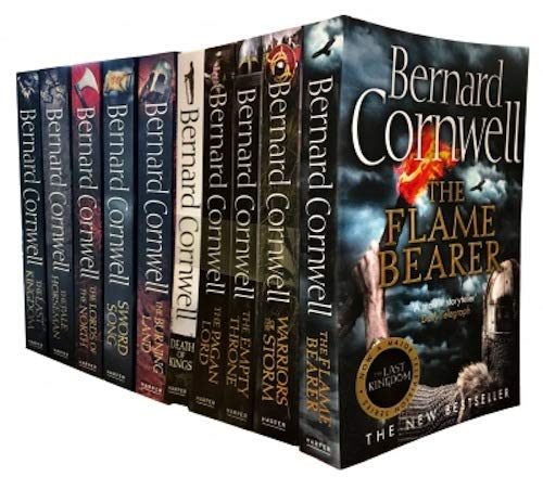 Bernard Cornwell The Last Kingdom Series 10 Books Collection Set (The Last Kingdom, The Pale Horseman, The Lords of the North, Sword Song, The Burning Land, Death of Kings, The Pagan Lord... - Click to Buy