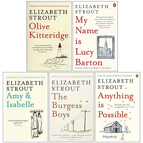 Elizabeth Strout Collection 5 Books Set (Olive Kitteridge, My Name Is Lucy Barton, Amy & Isabelle, The Burgess Boys, Anything is Possible) - Click to Buy