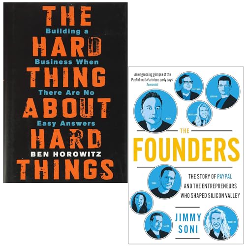 Harper Business/Atlantic Books ltd Das Schwierige an den harten Dingen [Gebundene Ausgabe von Ben Horowitz & The Founders von Jimmy Soni, 2-Bücher-Sammlungsset