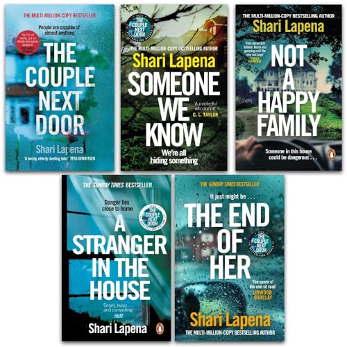 Shari Lapena 5 Books Collection Set (The Couple Next Door, The End of Her, Not a Happy Family, Someone We Know, and A Stranger in the House) - Click to Buy