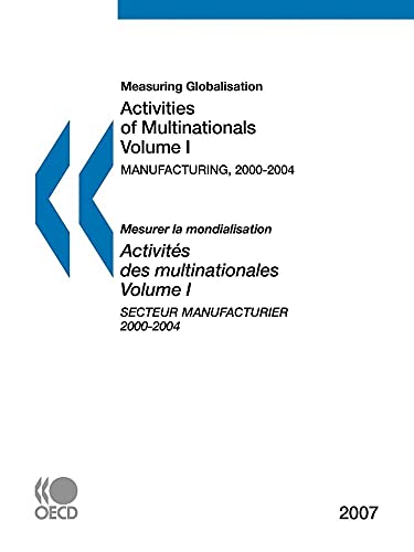 Measuring Globalisation / Mesurer la Mondialisation: Activities of Multinationals / Activites des Multinationales : Manufacturing, 2000-2004, 2007 Edition - Click to Buy