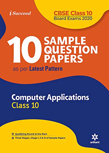 10 Sample Question Papers Computer Application Class 10 CBSE - Click to Buy