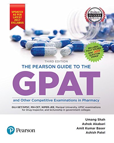 Pearson Guide To Gpat And Other Entrance Examination In Pharmacy