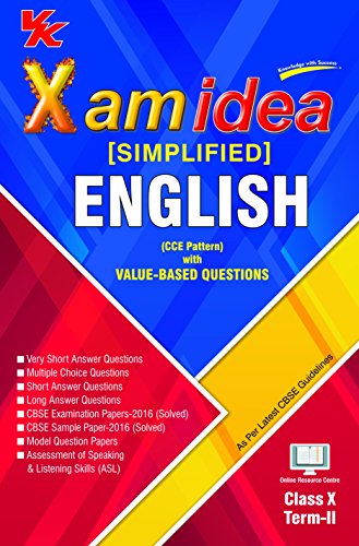 Xam Idea (Simplified) English Term-2 Class 10 (Old Edition) - Click to Buy