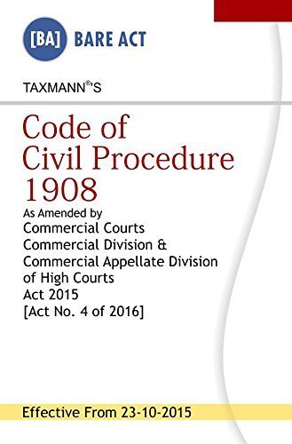 Code of Civil Procedure 1908 [Paperback] [Jan 01, 2016] Taxmann - Click to Buy