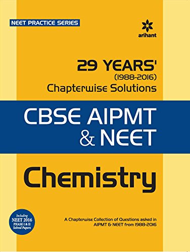 29 Years Chemistry Chapterwise Solutions for CBSE AIPMT & NEET - Click to Buy