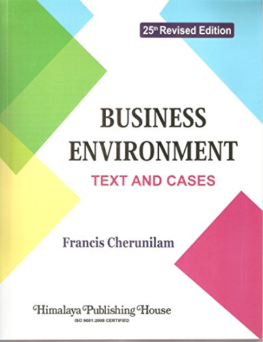 Business Environment, Text and Cases (Business Environment) - Click to Buy