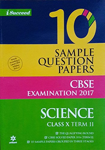 CBSE 10 Sample Question Paper Science for Class 10th Term2 - Click to Buy