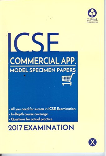 ICSE Commercial Applications Model Specimen Papers - Click to Buy