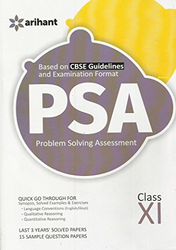 15 Sample Question Papers for CBSE PSA Class 11th [Paperback] Deepak Kumar and Ayush Gupta - Click to Buy
