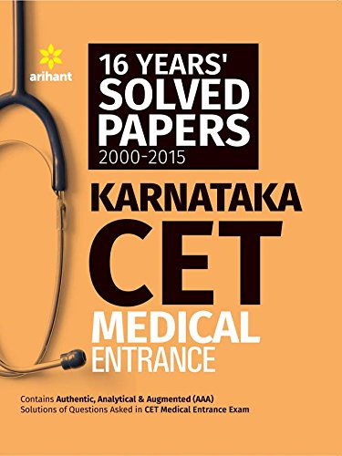 16 Years' Solved Papers 2000-2015 Karnataka CET Medical Entrance - Click to Buy