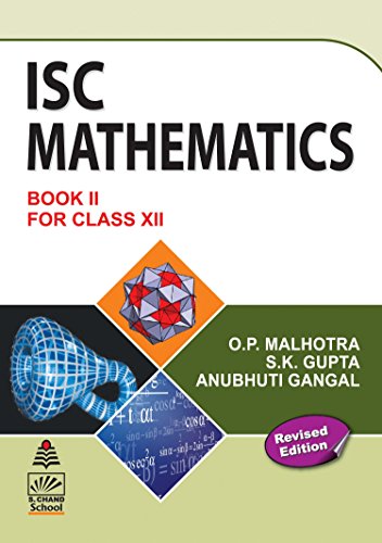 S. Chand's ISC Mathematics for Class XII - Click to Buy