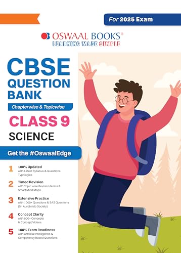 Oswaal CBSE Question Bank Class 9 Science, Chapterwise and Topicwise Solved Papers For 2025 Exams - Click to Buy