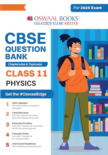 Oswaal CBSE Question Bank Class 11 Physics, Chapterwise and Topicwise Solved Papers For 2025 Exams - Click to Buy