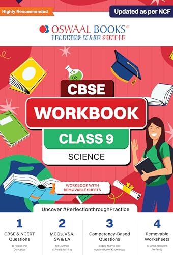 Oswaal CBSE Workbook for Class 9 Science | Updated as per NCF | For 2024 - Click to Buy