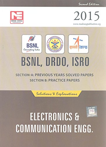 Bsnl, Drdo, Isro: Electronics And Communication Engineering Previous Year - Solved Papers And Practice Papers - Click to Buy