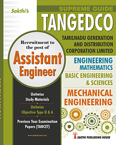 TANGEDCO & CORPORATION OF CHENNAI - Assistant Engineer Mechanical study material, objective type q&a, previous year solved papers - Click to Buy