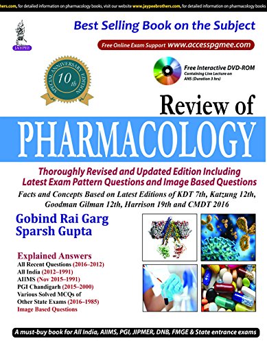 REVIEW OF PHARMACOLOGY WITH FREE DVD-ROM - Click to Buy