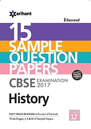 CBSE 15 Sample Papers History for Class 12 - Click to Buy