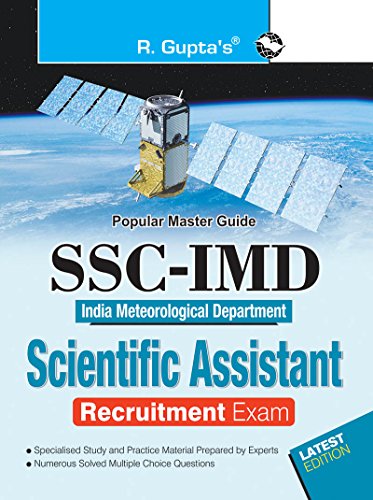 SSC-IMD (India Meteorological Department) Scientific Assistant Exam Guide [Paperback] [Jan 01, 2017] Varinder Kumar - Click to Buy