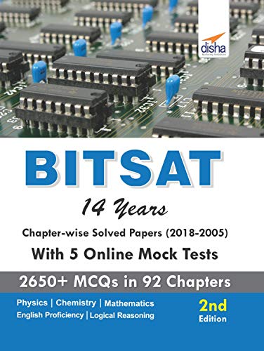 BITSAT 14 Years Chapter-wise Solved Papers (2018-2005) with 5 Online Mock Tests - Click to Buy