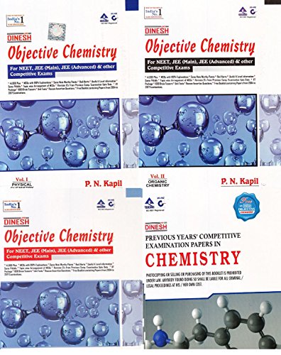 Dinesh Objective Chemistry for NEET JEE Main & Advanced) Other Competitive Exams (Set of 4 Volumes) (2018-2019 Session) [Paperback] P.N. Kapil - Click to Buy