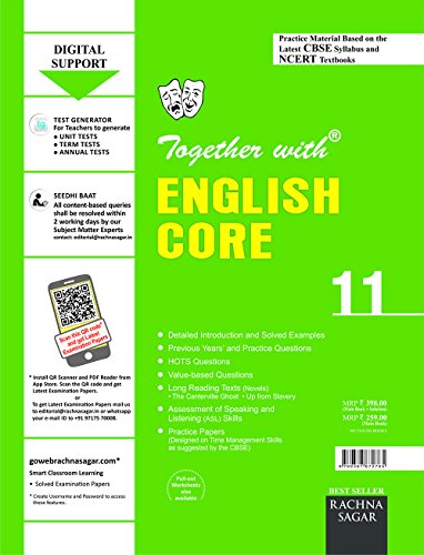 CBSE/NCERT Practice Material Chapterwise for Class 11 English Core with Solution for 2019 Examination - Click to Buy