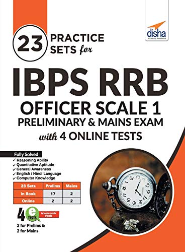 23 Practice Sets for IBPS RRB Officer Scale 1 Preliminary & Mains Exam with 4 Online Tests 4th Edition - Click to Buy