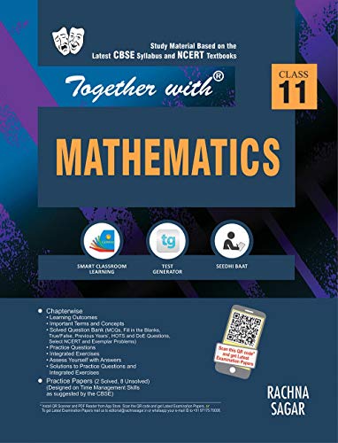 Together with Mathematics Study Material for Class 11 (Old Edition) - Click to Buy