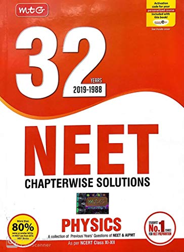 32 Years NEET-AIPMT Chapterwise Solutions - Physics 2019