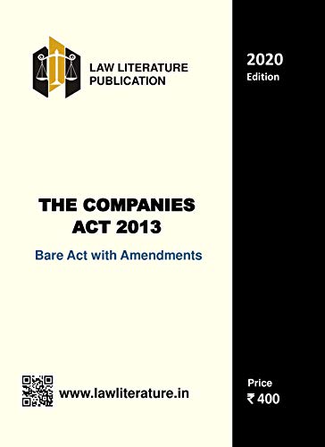 Companies Act (Pocket)-As Amended by Companies (Amdt.) Act 2019 (Bare Act) (2nd Edition August 2019) [Paperback] Taxmann - Click to Buy